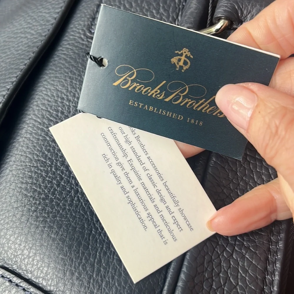 Brooks Brothers Pebbled Leather Attaché